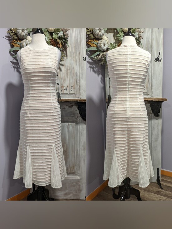 Adrianna Papell Dresses & Skirts - NWT Adriana Papell Knit Stripe Midi Trumpet Dress